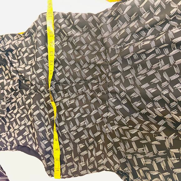 Banana Republic Printed Sleeveless Belted Dress Size 8 - Picture 5 of 7